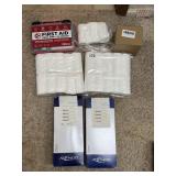 First Aid Kit, Bandages, Arm & Knee Brace