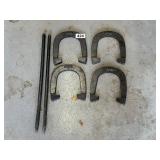 Metal Horseshoe Set