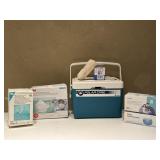 Face Masks, Hand Brace & Polar Care Medical Cooler