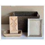 Basket, Speculoos Cookie Mold & Photo Frame