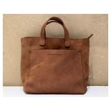Portland Leather Goods Brown Leather Hand Bag