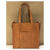 Portland Leather Goods Brown Leather Tote Bag