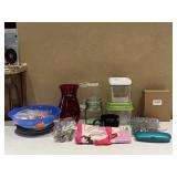 Flatware, Storage Canisters & Glass Bowl