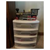 Vintage Tin Litho Iron Horse Train & Drawer Set