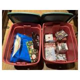 Christmas Decor & Gift Bags with Storage Totes