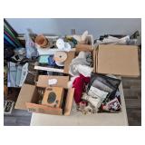Assorted Craft Supplies and Decor