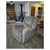 Gray Fabric Recliner Chair