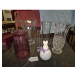 Asst. Decorative Vases and Bunny Figurine