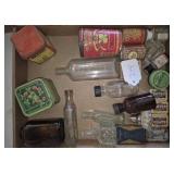Antiseptic Tins, Bottles & Snuff Container