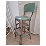 Cosco Step Stool Kitchen Chair Green Metal