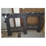 2 - Black Folding Sawhorses