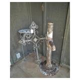 Cast Iron Hand Pump & Decorative Cross