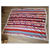 Strip Quilt Blanket - Colorful Geometric