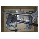Assorted Hand Tools: Clamp, Trowel, Scraper