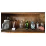 Glass Bottles,Churn, Jars