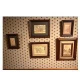 Framed Williamsburg Virginia Art Print Set