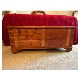 Cedar Chest Trunk Blanket Storage Wood Box