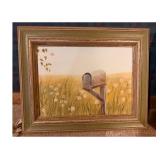 Framed Window Watercolor Painting