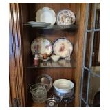 Decorative plates, Punch Bowls & Glasswares