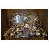 Sheridan Silver Plated Tea Set & Platter