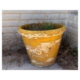 Yellow Ceramic Outdoor Garden Planter Pot