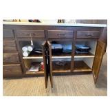 Kitchen Cabinet Base with Contents