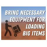Bring Helpers and Supplies