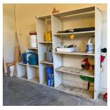 White Painted Wood Shelving Unit