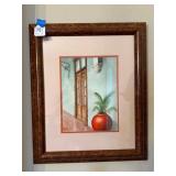 Framed Watercolor Painting