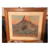 Navajo Encampment Framed Art Print