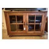 Wood TV Stand Media Console Cabinet