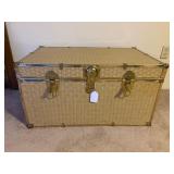 Wicker Trunk with Metal Hardware