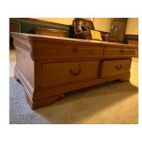 Wooden Storage Chest with Drawers