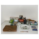 Office Supplies & Cigar Box