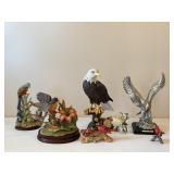 Resin & Porcelain Bird Figurines