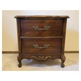 French Provincial Wood Nightstand