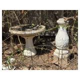 Concrete Birdbath & Stand