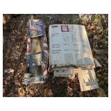 Rubbermaid Base Cabinet & Flagpole & Flag Set