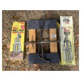 Mole Traps, Dolly & 4-Way Tool