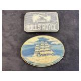Inoclay Stone Rolls Royce & Clipper Belt Buckles