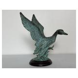 Brass Patina Duck Figurine