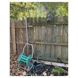 Garden Hose, Reel, Sprinkler & Trellis