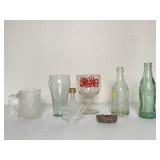 Vintage Soda Bottles & Coca Cola Bottle Opener