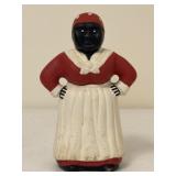 Cast Iron Black Americana Female Figurine Bank