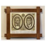 The Parallel Lincoln & Kennedy Framed Portraits