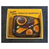 Tony Lama Wood Resin Belt Buckle