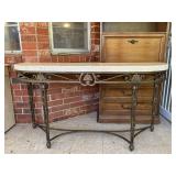 Metal & Stone Sofa Table