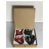 Heart, Diamond, Spade & Club Ceramic Bowl Set