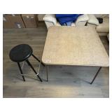 Card Table & Stool