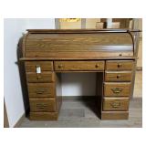 Wood Roll Top Desk